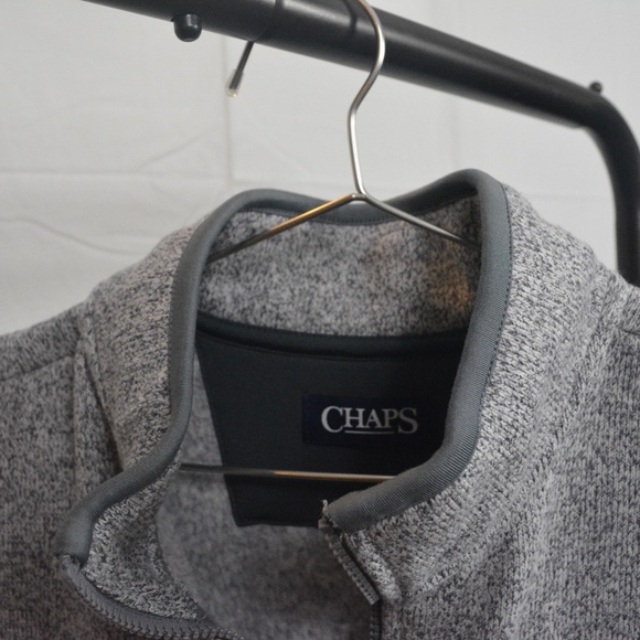 Chaps Sleeveless Grey Vest - Picture 3 of 7